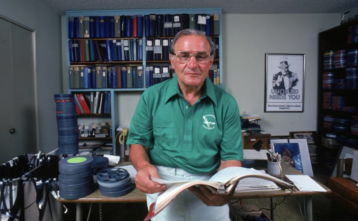 Gillman, here in 1981, is considered to be the mastermind of the West Coast offense.